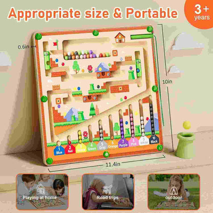 Pixels & Puzzles:Magnetic Color &Number LearningMaze
