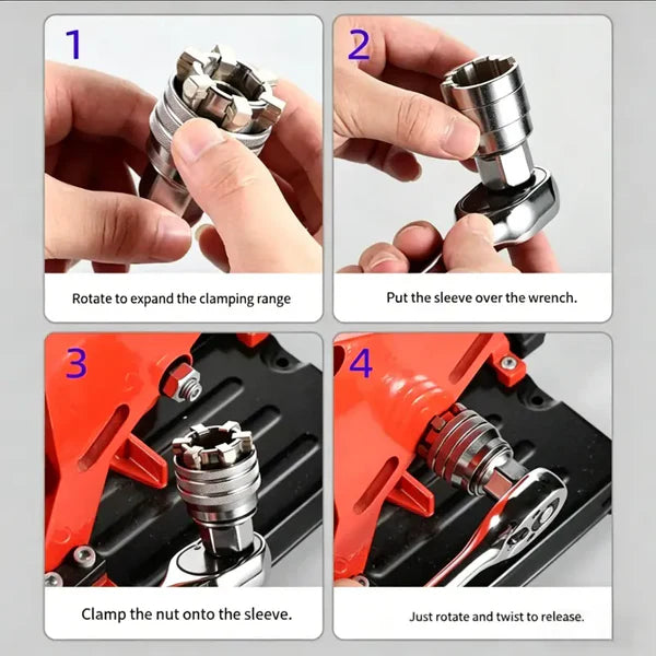 10-19mm Adjustable Universal MagicSocket Wrench | Multi-Function Tool